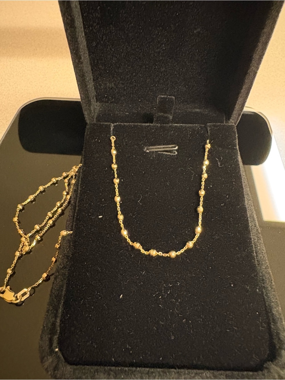 14Kt Gold Ball Necklace